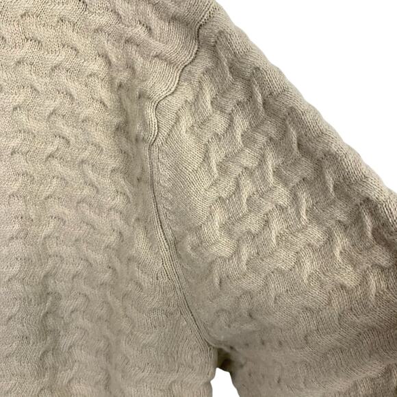 JOS A BANKS Men's Sz XL Lambswool Blend Crew Neck Basket Weave Sweater - Picture 3 of 8
